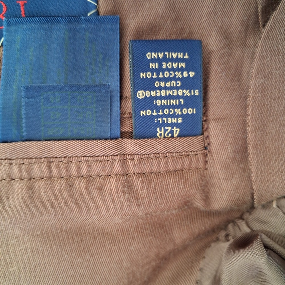 Brooks Brothers 1818 Madison Brown Corduroy Sport Coat Blazer 42R Mens 2 Button - Picture 8 of 10